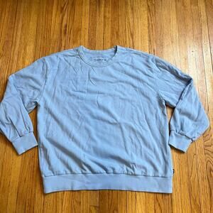 Tomboy X Sweatshirt Adult Large Light Blue Crew Sweater Men Women